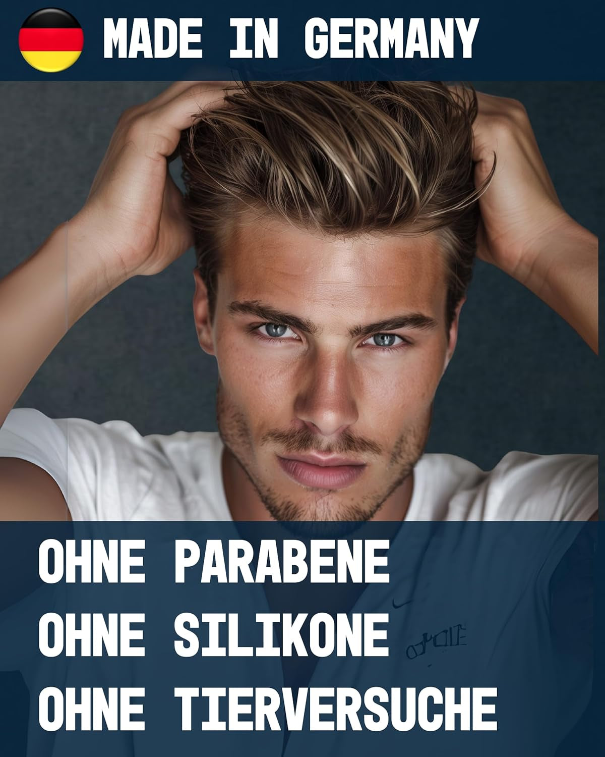 Don Quiff Matte Paste - Starker Halt - 100 Ml - SALON Premium Qualität, Kein Verkleben, Made in Germany, Auf Bienenwachsbasis, Pomade Matt, Hair Clay, Re-Modelierbar, Hairwax. Haarwachs