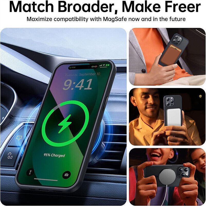 Hülle Für Iphone 16 15 14 13 12 11 Pro Max TPU Magsafe Handy Case Display Schutz