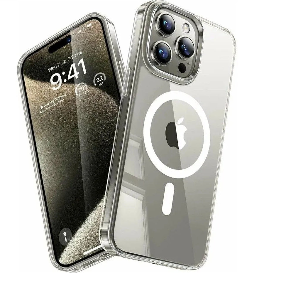 Hülle Für Iphone 16 15 14 13 12 11 Pro Max TPU Magsafe Handy Case Display Schutz