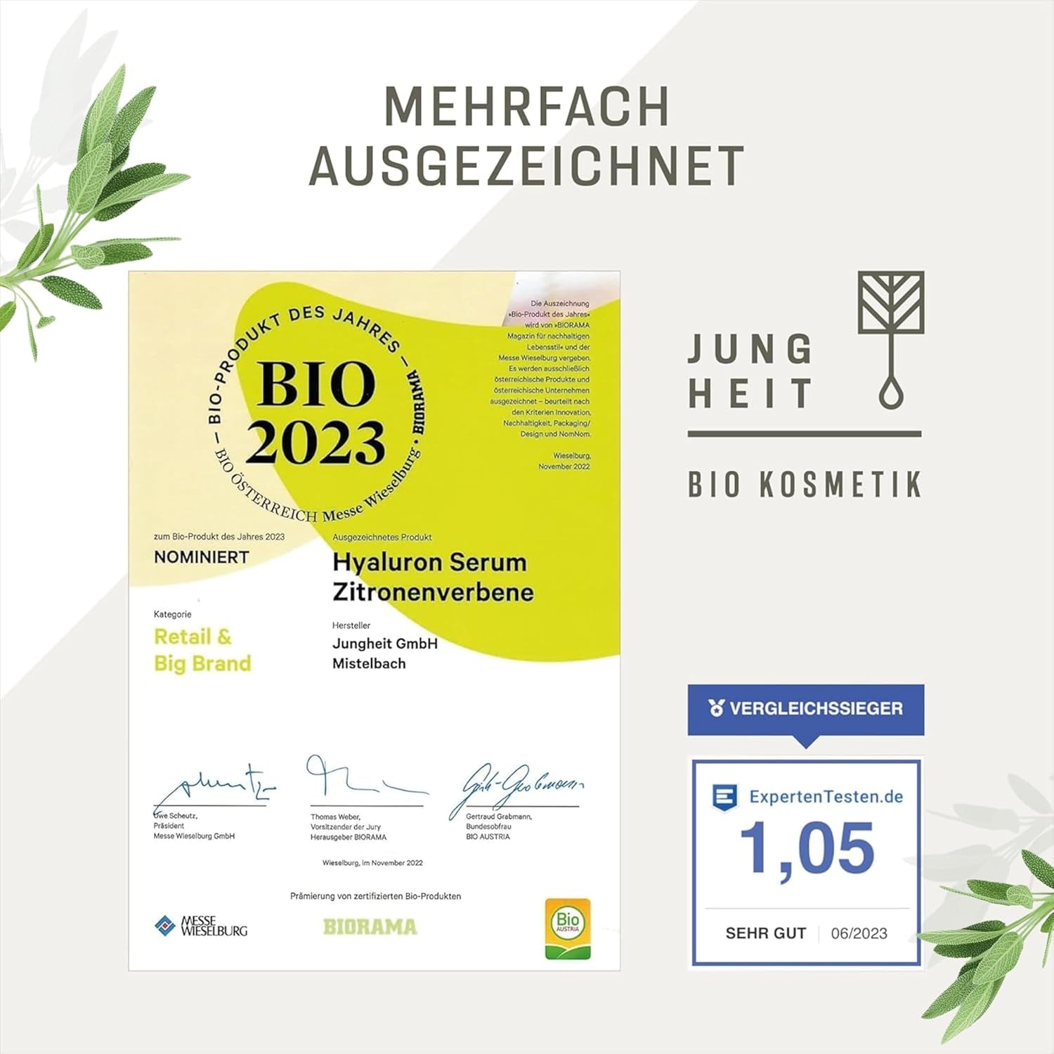 Hyaluron Serum Rose 30Ml - Hochdosiertes anti Aging Serum - Hyaluronsäure Für Ebenmäßigen Teint - Vegane Naturkosmetik - Straffende Gesichtspflege - anti Falten Serum Für Alle Hauttypen